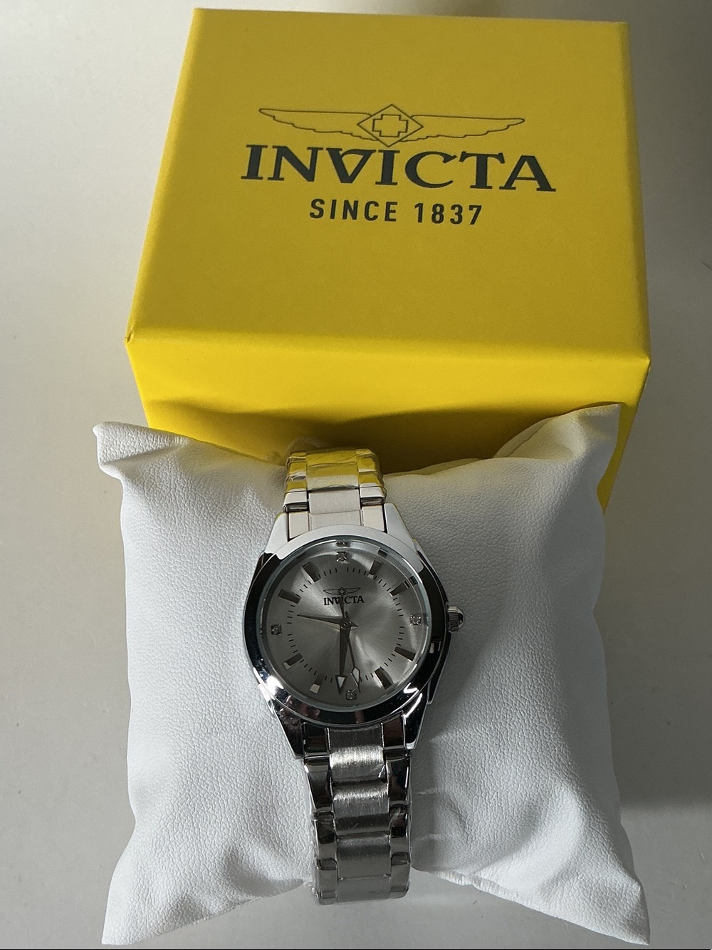 Invicta Women’s Silver and White Stainless Steel Watch 70247